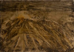 Series of Volcano - mixed media on cardboard - 100 x70 cm - 2020