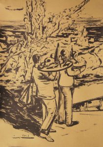 Qader Mansori - Ink on Cardboard - 50 x 70 cm - 2023 (15)